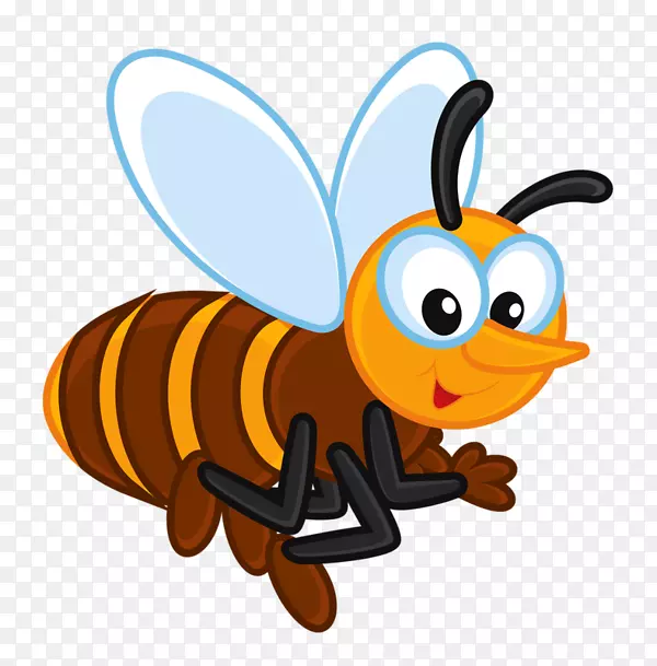 西方蜜蜂昆虫剪贴画-蜜蜂