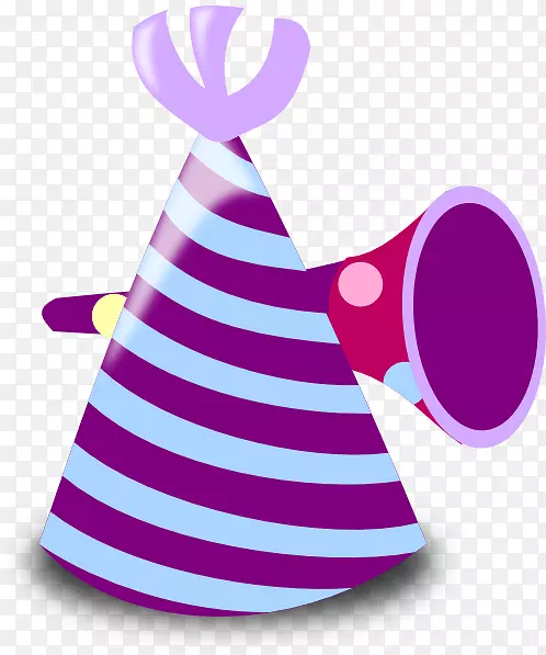 生日蛋糕派对帽子剪贴画-生日