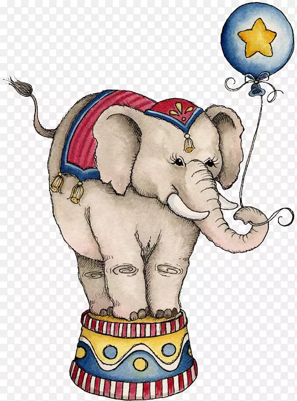 马戏团画Youtube大象-马戏团