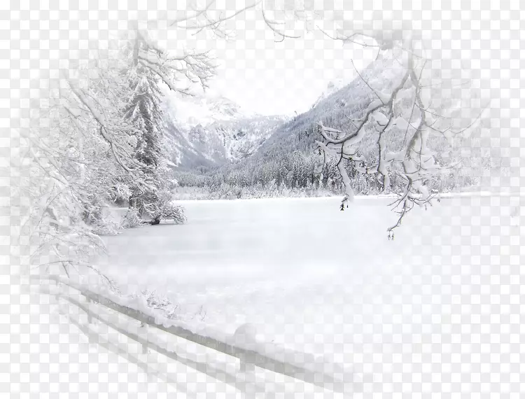 冬季雪景桌面壁纸-冬季