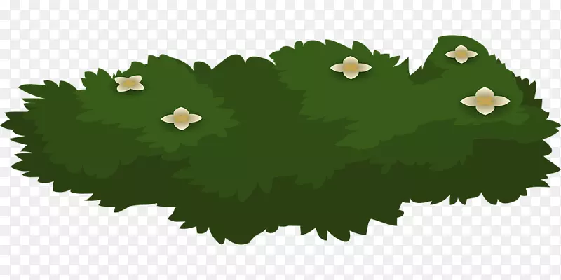 灌木树动画剪贴画