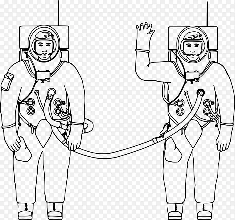 阿波罗14号航天服航天剪贴画-宇航员