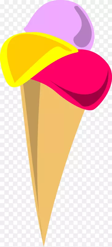 冰淇淋锥下载夹艺术-冰淇淋