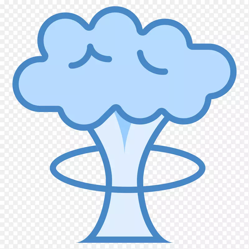 蘑菇云分析计算机图标.云