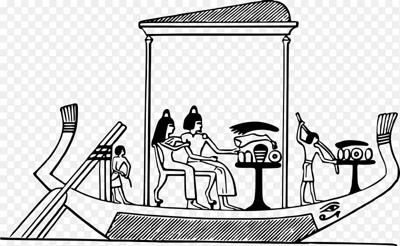 古埃及船埃及剪贴画船