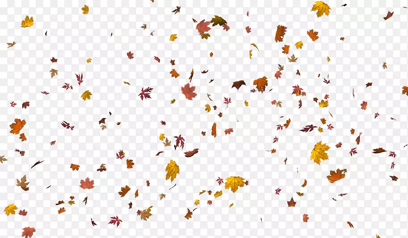 秋叶彩色图层剪贴画