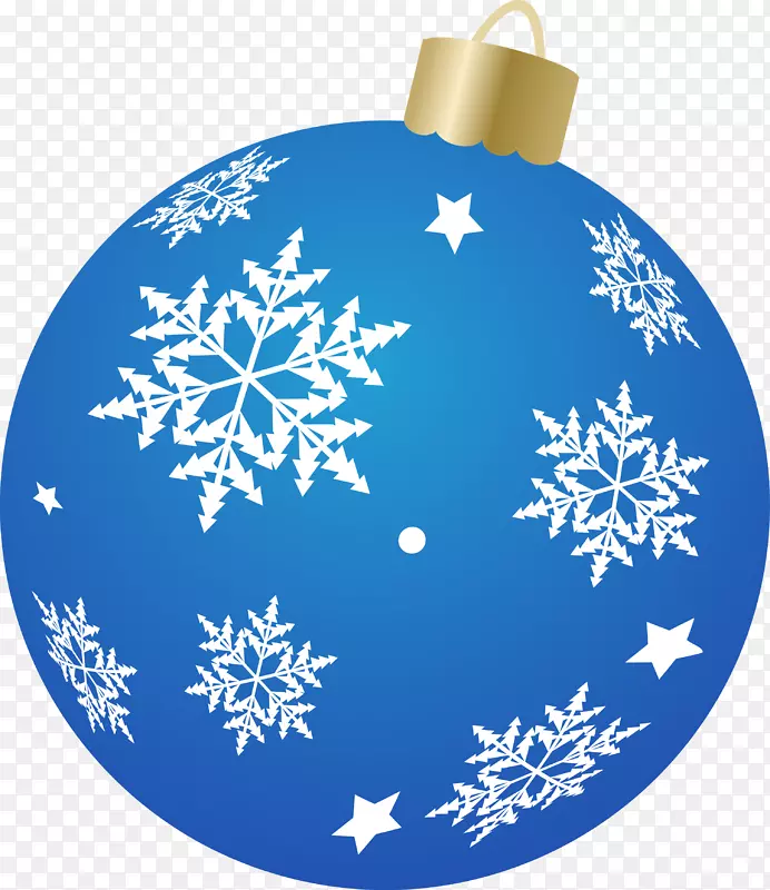 圣诞装饰品：钴蓝雪花-雪花