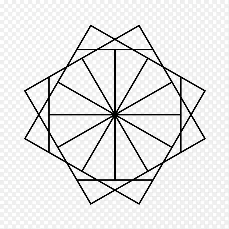 星多边形十二角内嵌图形点星