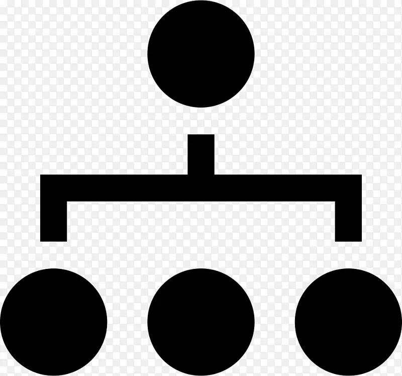 组织结构图计算机图标分层组织结构