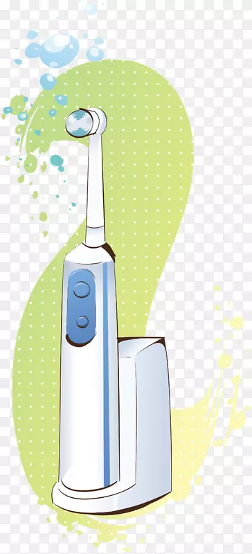 电动牙刷夹艺术.牙刷