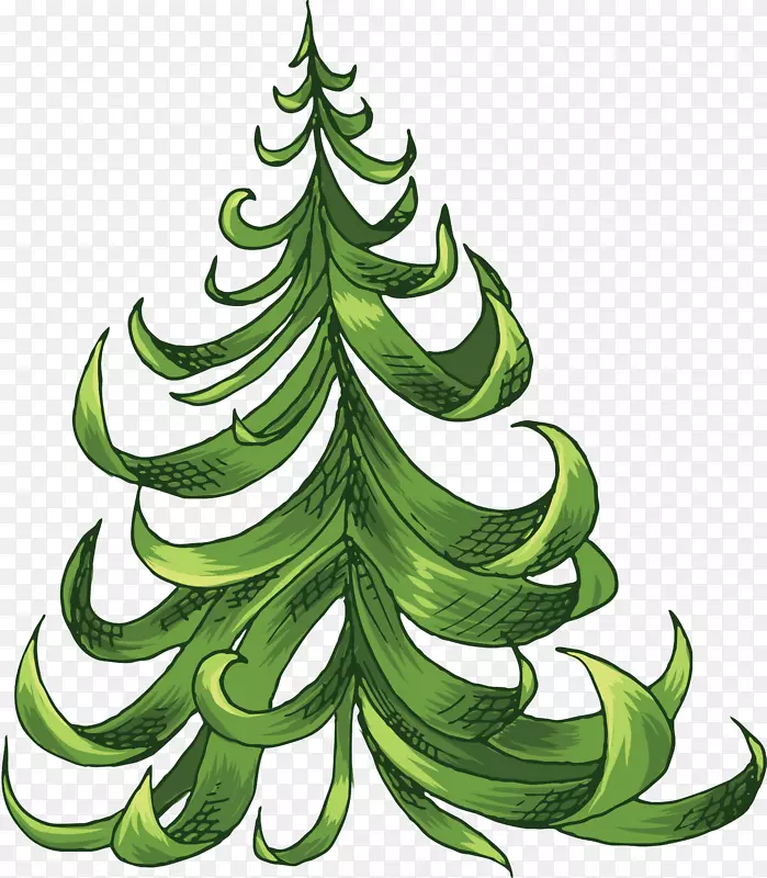 圣诞树云杉剪贴画-树