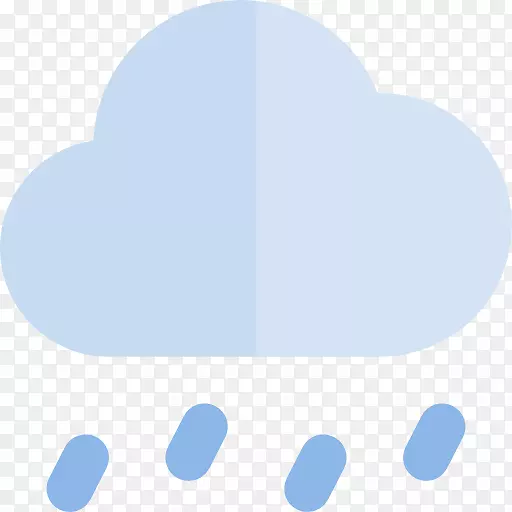 雨电脑图标气象学天空-雨