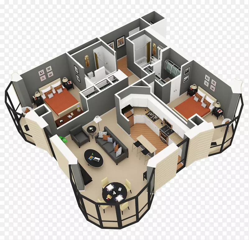 房屋规划卧室室内设计服务-房屋