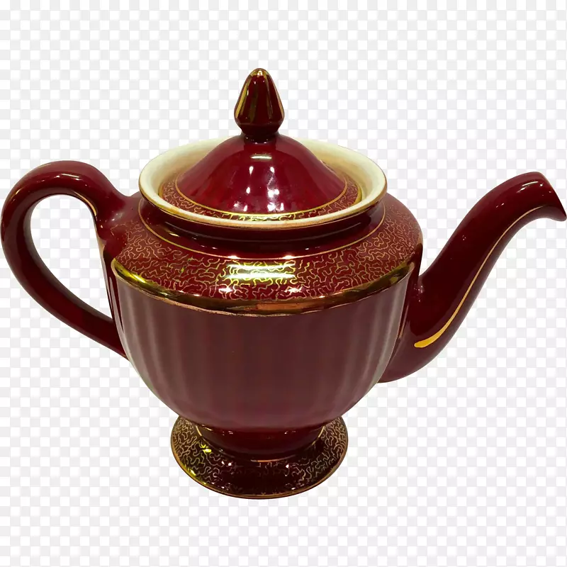 灰褐色茶壶陶瓷餐具.水壶