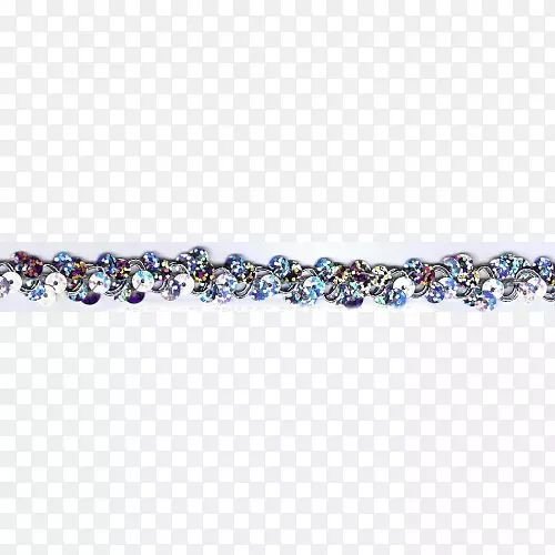 珠宝手镯服装饰品珠子钴蓝银亮片