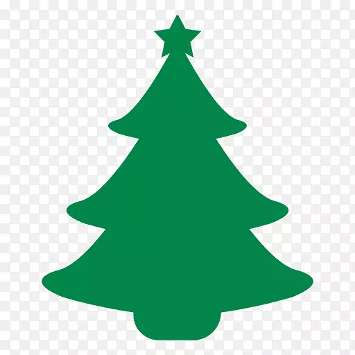 圣诞电脑图标封装PostScript-绿色圣诞树