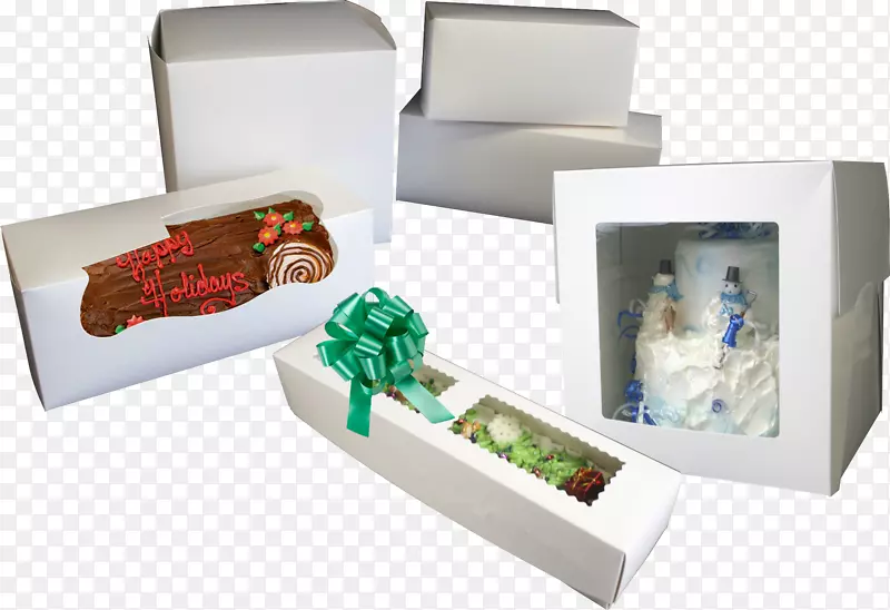 圣诞蛋糕烘焙盒橱窗纸杯蛋糕盒
