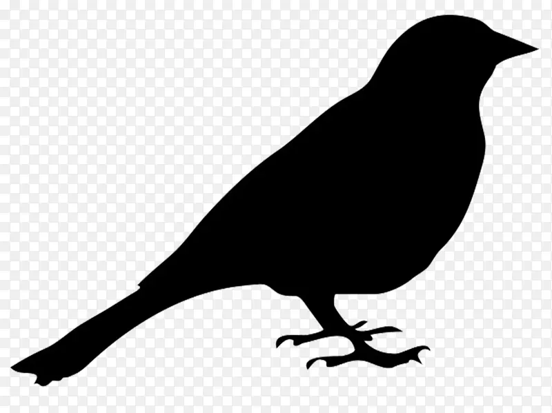 鸟类剪贴画艺术-简单的鸟