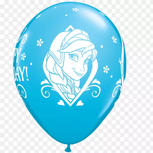 Elsa olaf Anna气球派对-银色气球