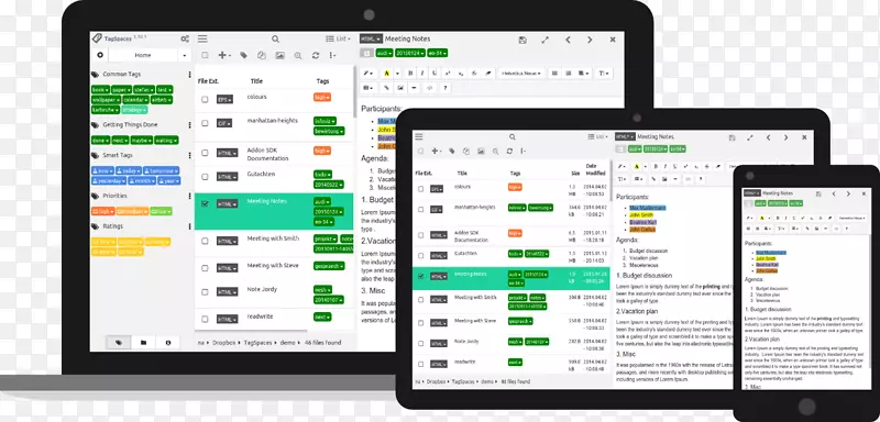 标签空间计算机软件计算机程序-Evernote Dropbox