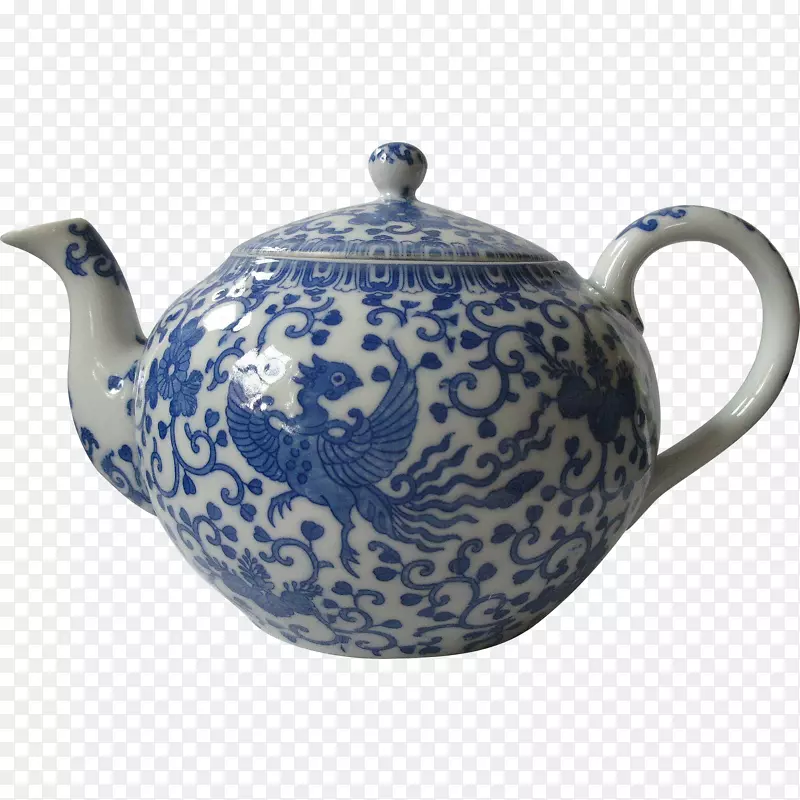 茶壶青花陶瓷壶茶