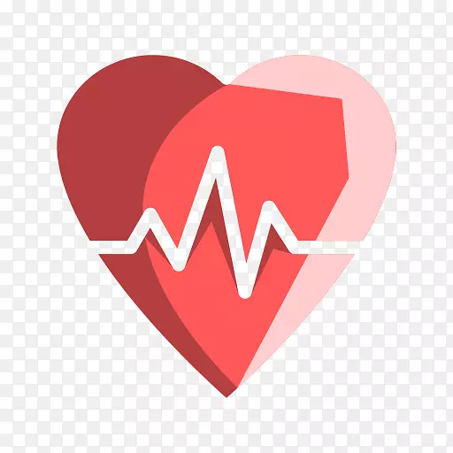 心率脉搏保健心电图-健康家庭标志
