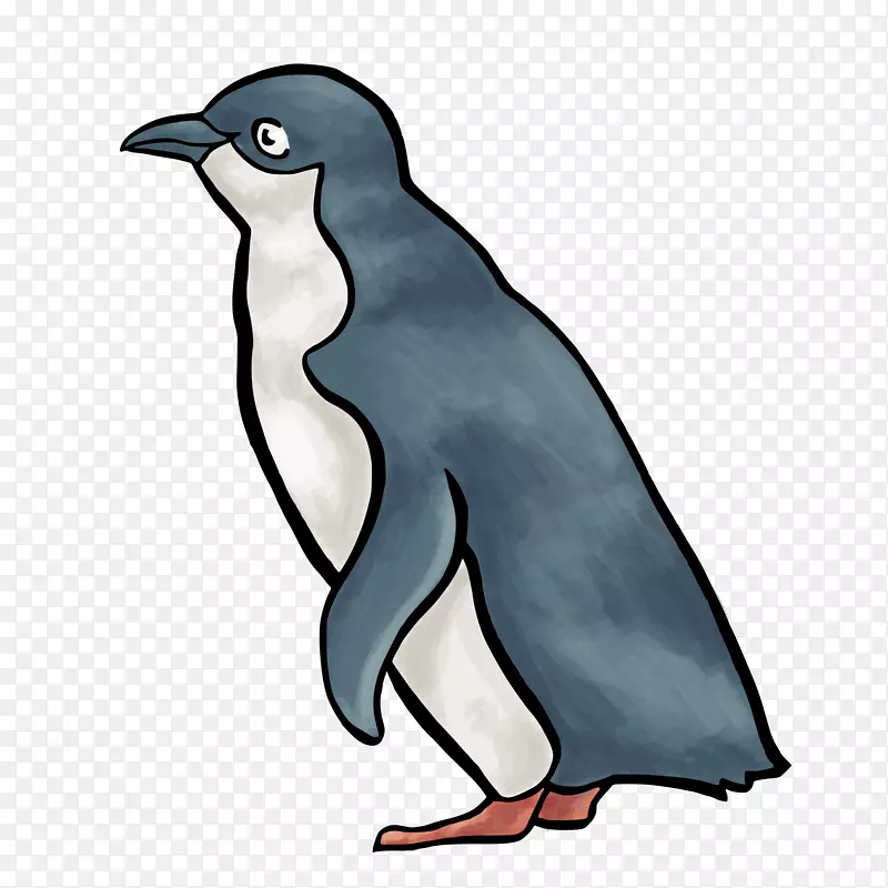 企鹅绘画剪贴画-小企鹅