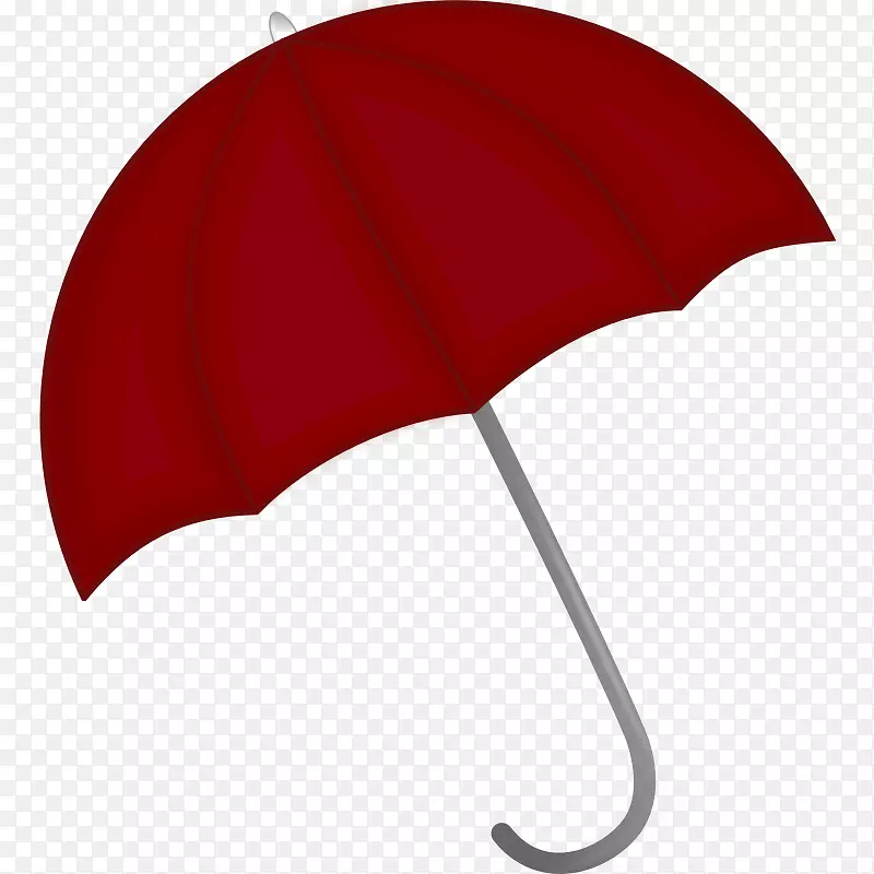 绘制电脑图标剪贴画红色雨伞