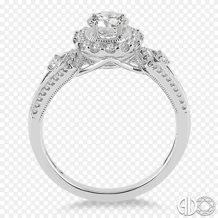 珠宝结婚戒指银光戒指