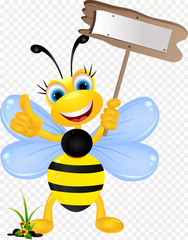 蜜蜂动画剪贴画-蜜蜂主题