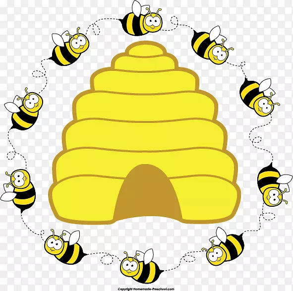 蜂巢剪贴画-蜜蜂主题
