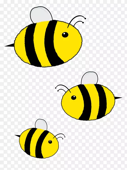 蜜蜂昆虫授粉器剪贴画-蜜蜂主题
