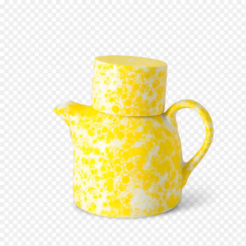 餐具杯罐茶壶水彩画茶壶