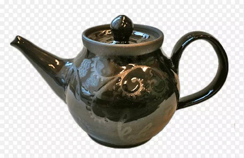 茶壶陶瓷餐具壶陶器水彩画茶壶