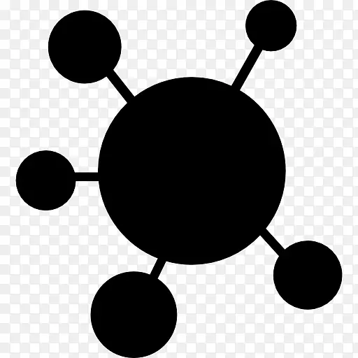 计算机图标社交媒体分子载体
