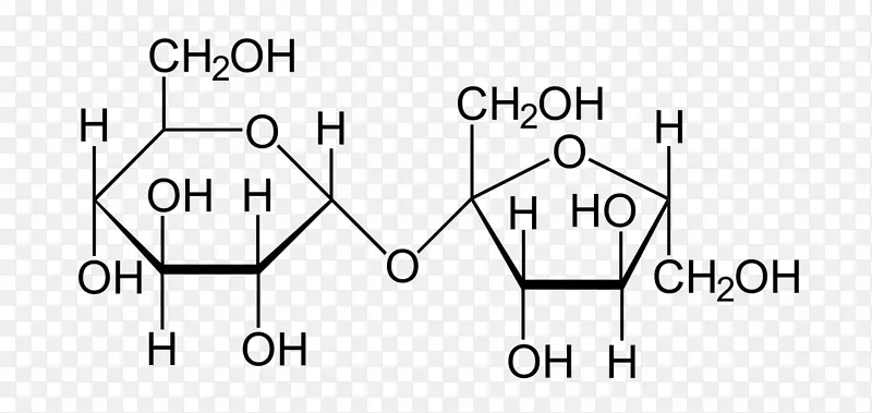 蔗糖结构配方果糖化学分子式水喷雾无扣PNG图