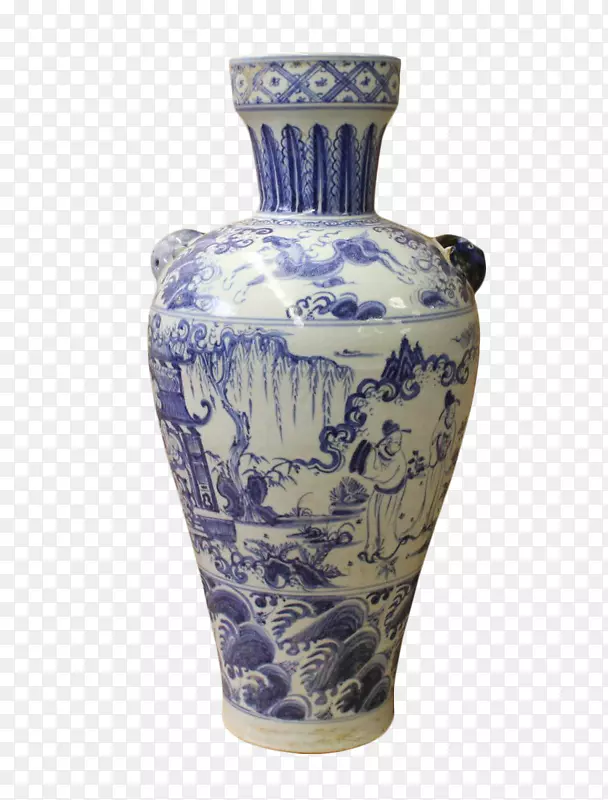 陶瓷花瓶青白陶花瓶