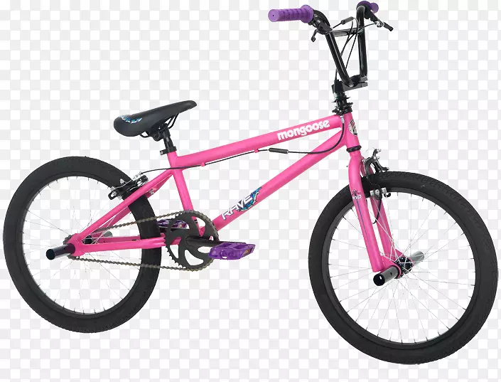 BMX自行车猫鼬自由式BMX-粉红色自行车