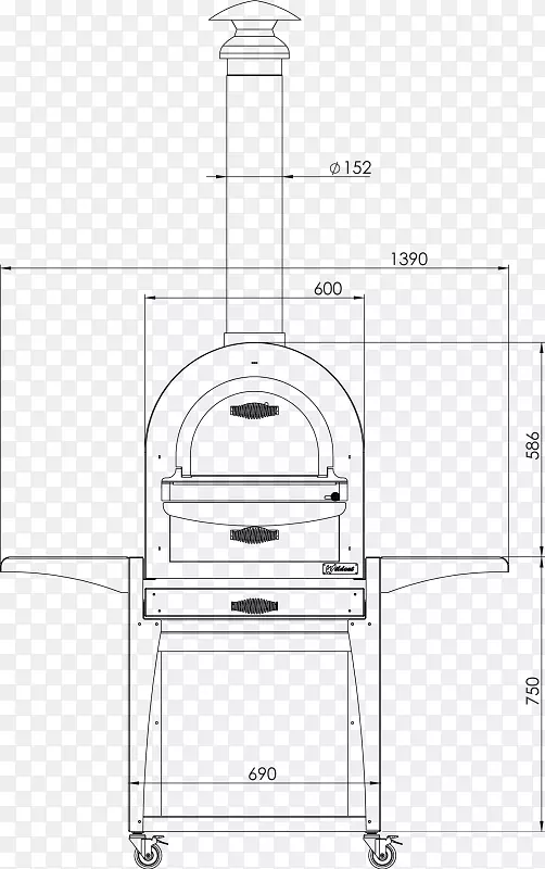木材烤箱比萨饼厨房木材烤箱