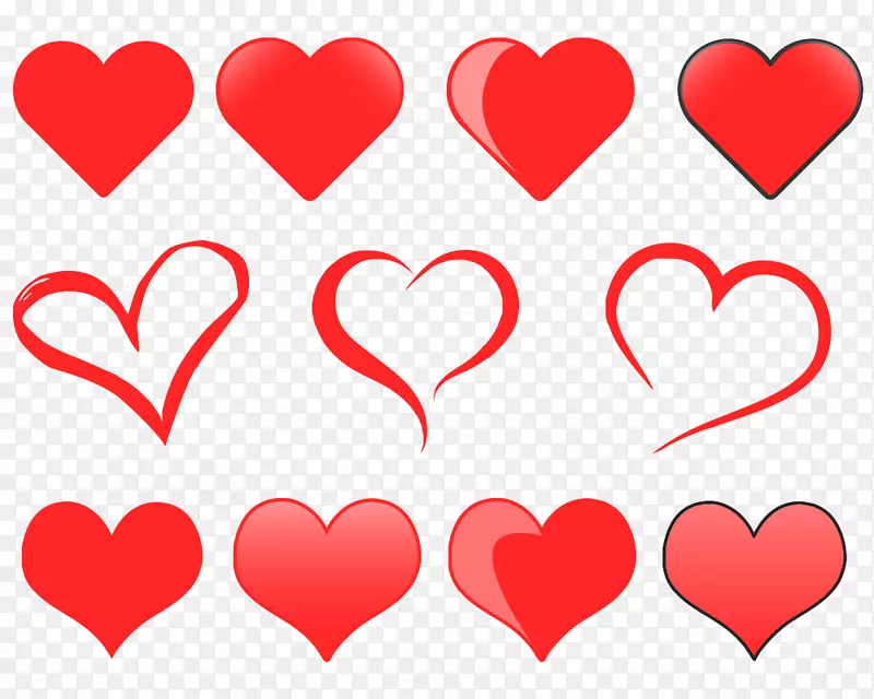 心脏剪贴画-情侣爱的心横幅材料