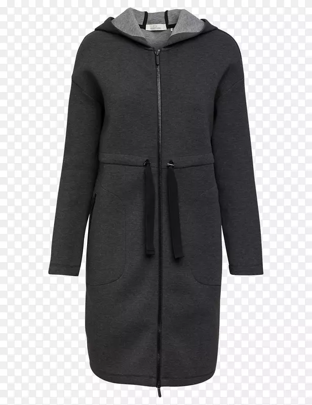大衣罩夹克纺织品-深灰色