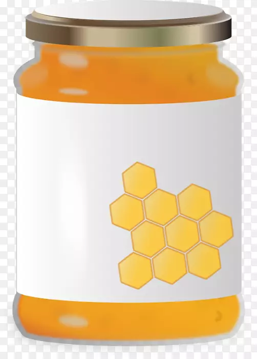 蜂蜜罐夹艺术.蜜蜂和蜂蜜标签载体材料