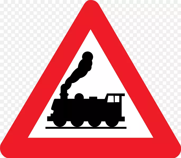 铁路运输列车横过警告标志交通标志-[转换]