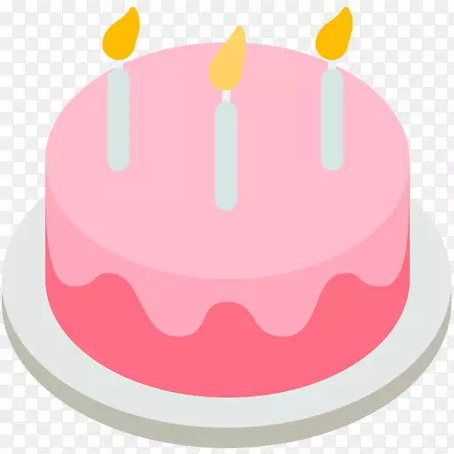 生日蛋糕表情符号派对-棒棒糖标志
