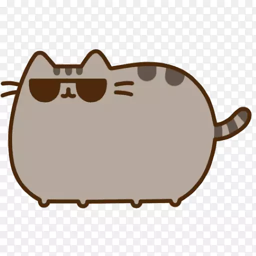 我是英国猫普希恩，英国速记猫剪贴画？戴眼镜的猫。
