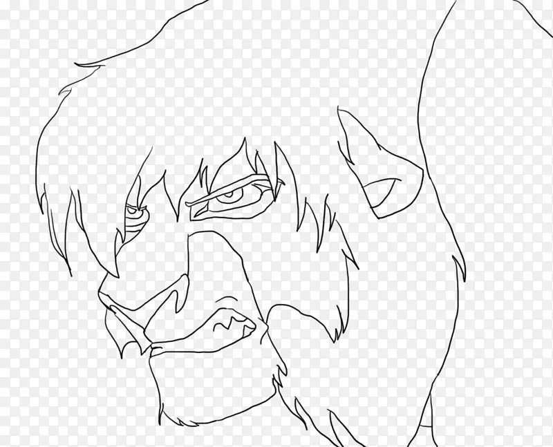 Kovu Simba狮子Zira Mufara-愤怒的狼脸