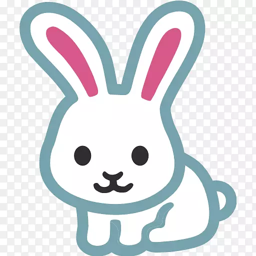 复活节兔子表情符号荷兰兔贴兔耳