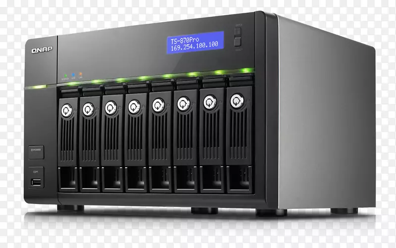 网络存储系统QNAP系统公司硬盘驱动器备份数据存储.阴影角