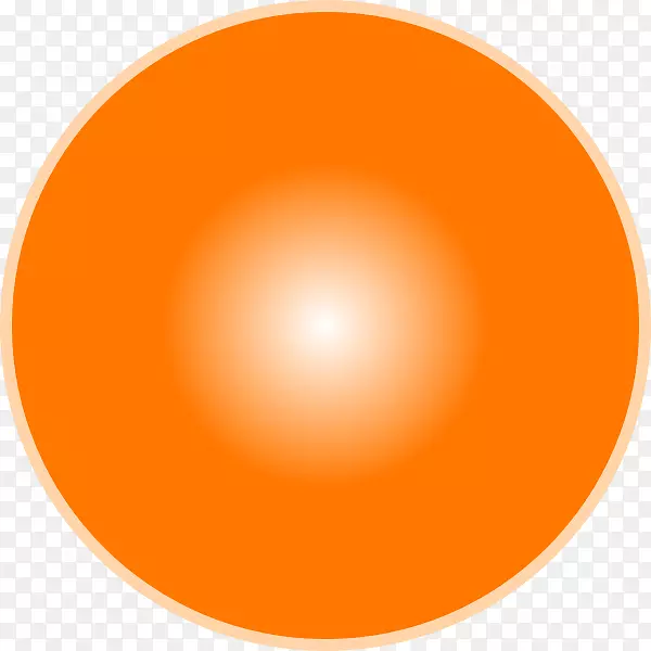 球体橙色光剪辑艺术.球形光