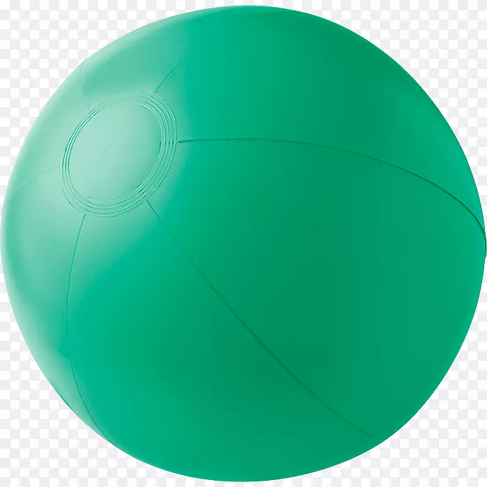 沙滩球充气色绿色沙滩材料